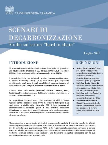 decarbonizzazione